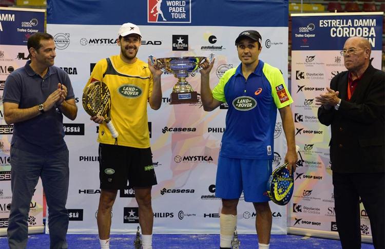 Juan Martín Díaz en Fernando Belasteguín, winnaars van de Estrella Damm Córdoba Open
