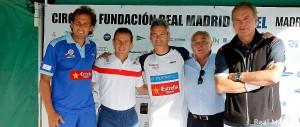 Butragueño, Auguste, Lamperti och Osborne, på Real Madrid Foundation Circuit
