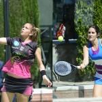 Alba Galán y Esther Lasheras en Estrella Damm Badajoz Open