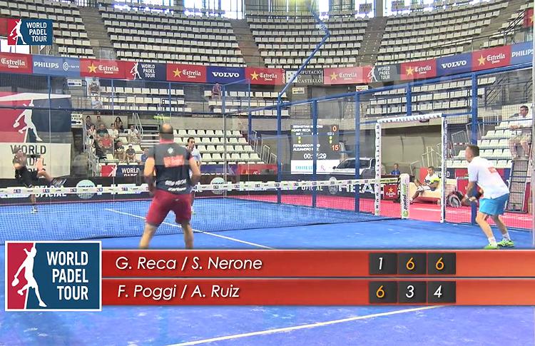 Gaby Reca y Seba Nerone en la primera ronda del Estrella Damm Castellón Open