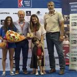 Vanessa Zamora, en su homenaje en el Estrella Damm Badajoz Open