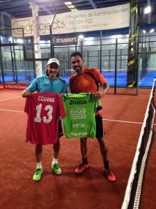 Juani Mieres y Codina, antes del partido en GET Indoor Pádel