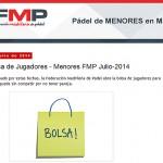 Bolsa de Menores de la Federación Madrileña de Pádel