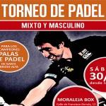 Cartel Torneo A Tope de Pádel en Moraleja Box