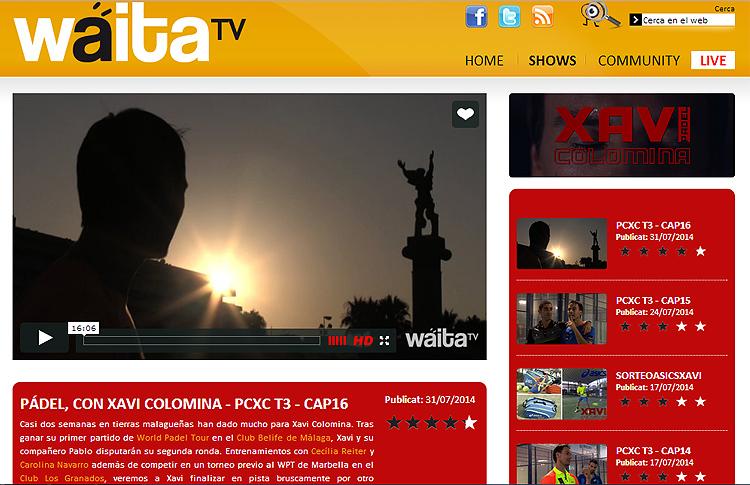 Programa de Xavi Colomina a Waita TV