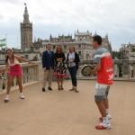 Lluvia en el Estrella Damm Sevilla Open