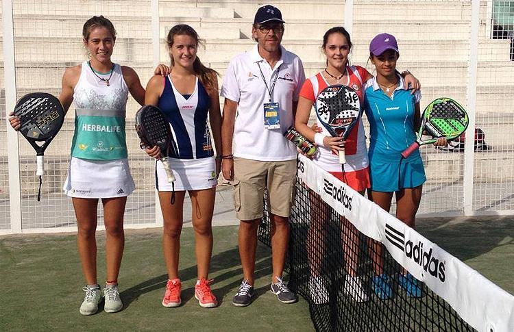 Marta Ortega och Ari Sánchez, i finalen i Spaniens mästerskap för minderåriga