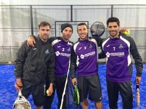 Der Getafe-Trupp in GET Indoor Padel