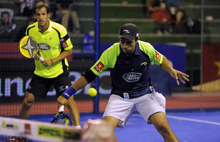 Juan Martín Díaz en Fernando Belasteguín, op de Estrella Damm Lisboa Open