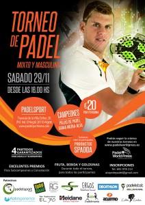 Cartel Torneo A Tope de Pádel en Pádel Sport Home