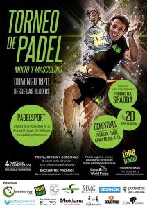 Affisch för A Tope de Pádel-turneringen i Pádel Sport Home