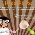 Cartel Torneo Gomaespuma en Sanset Pádel