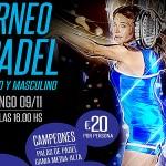 Cartel Torneo A Tope de Pádel en Moraleja Box