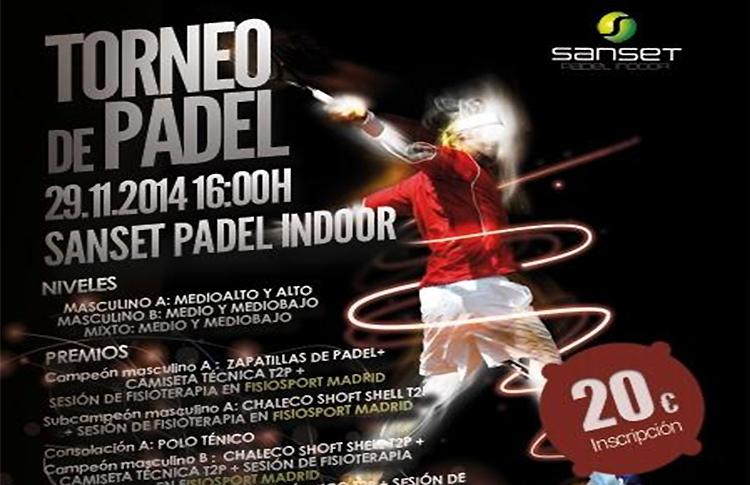 Poster Time2Pádel Turnier in Sanset Paddle Indoor