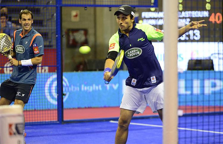 Juan Martín Díaz y Fernando Belasteguín en el Estrella Damm Tenerife Open