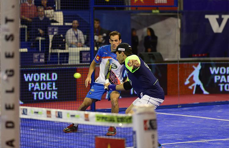 Juan Martín Díaz y Fernando Belasteguín, en el Estrella Damm Másters Finals