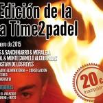 Cartel Xª Liga Zona Norte de Madrid Time2Pádel