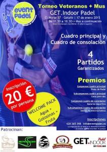 Poster del torneo Padel and Mus che EventPádel organizza in GET Indoor