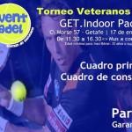 Cartaz de torneio de Padel e Mus que o EventPádel organiza em GET Indoor