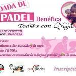 Todos con Nayra ... Torneo di solidarietà in Padel Padel rosso