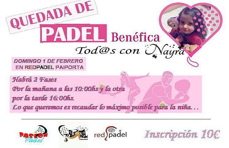 Todos con Nayra... Torneo Solidario en Red Pádel Paiporta