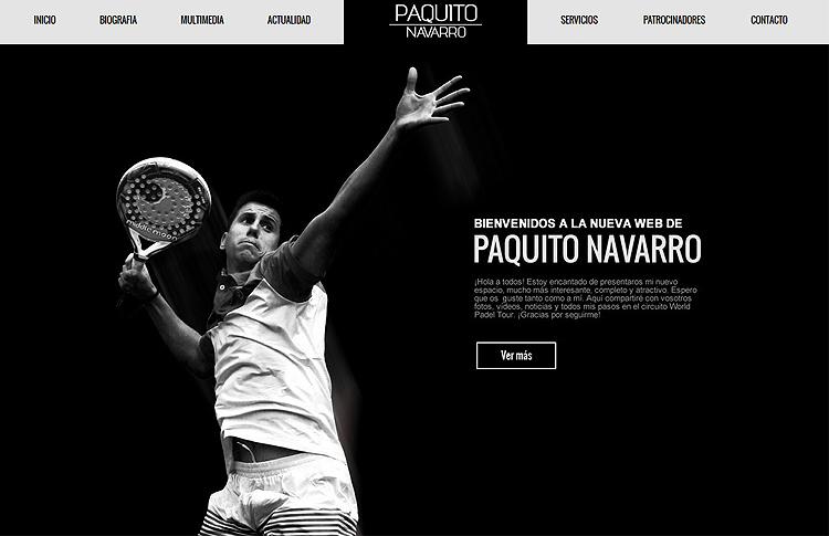 Paquito Navarro estrena su nueva página web