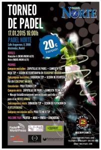パデル ノルテの Time2Pádel トーナメントのポスター