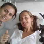 Carolina Navarro, operada con éxito de su apendicitis