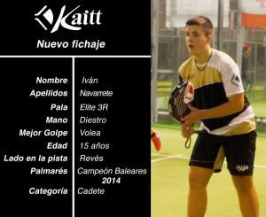 Iván Navarrete, nueva promesa para Kaitt Excellence