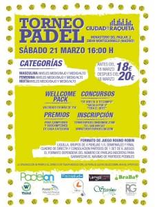 Cartaz do Torneio Padelon na Cidade da Raquete