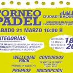 Cartel del Torneo Padelon en la Ciudad de la Raqueta
