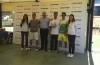 Sergio Alba en la entrega de premios del último torneo organizado en Pádel Cabanillas Golf