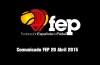 La Federación Española responde al Comunicado de la FIP