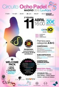 Poster del secondo test del Circuito OchoPadel Madrid Ladies