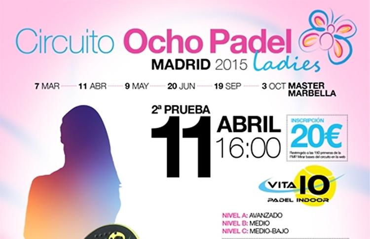 Poster do segundo teste do Circuito OchoPádel Madrid Ladies