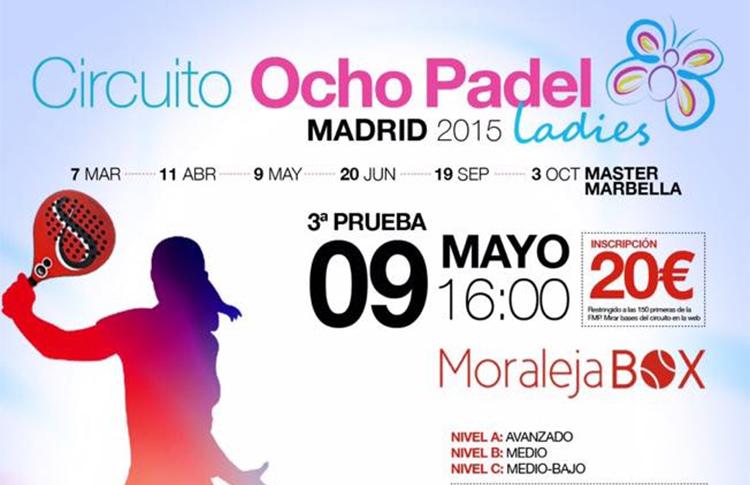 Affisch för det tredje testet av Circuit Eight Ladies Pádel Madrid
