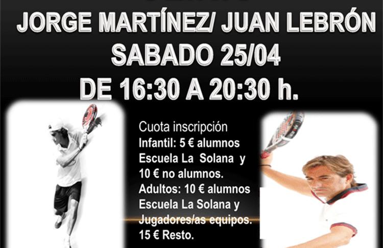 Clínic de Jorge Martínez i Juan Lebrón a La Solana