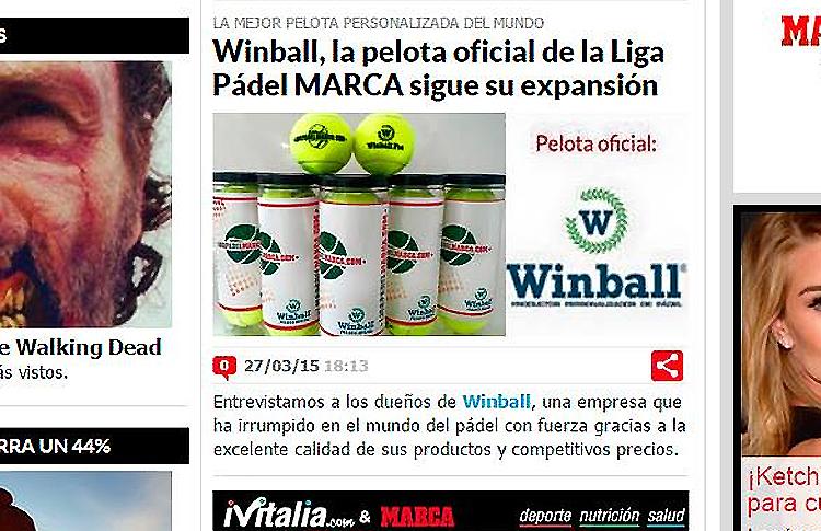 Entrevista a Winball en el diario Marca