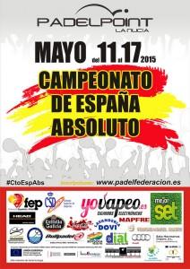 Cartel del XXXIº Campeonato de España Absoluto de Pádel