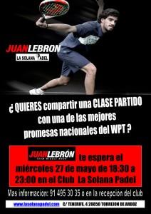 Juan Lebrón is already preparing his new 'Partido Class' in La Solana