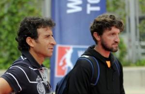 Luis Milla und Mista spielen Paddle Tennis bei der World Paddle Tennis Tour bei den Mutua Madrid Open