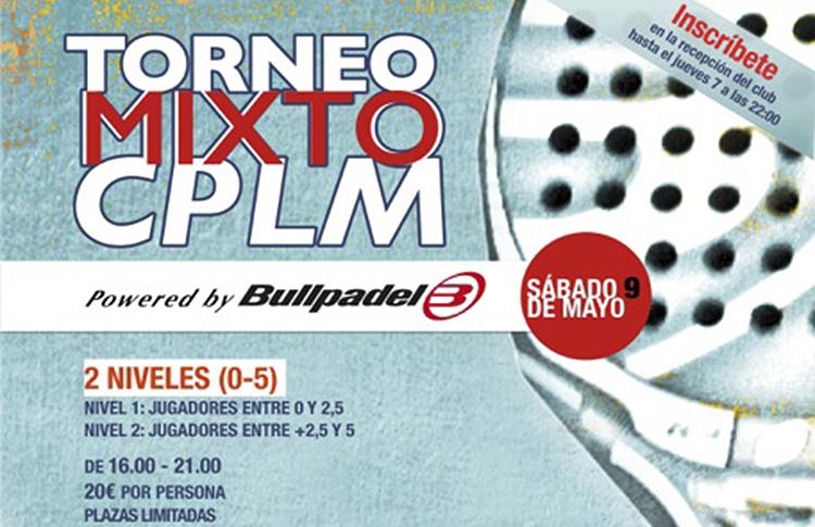クラブ・パデル・ラ・モラレハ主催の混合トーナメントのポスター