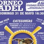 Cartel del Torneo que organizará Padelon en la Ciudad de la Raqueta