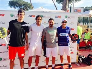 Jugadores World Pádel Tour muy presentes en la exhibición organizada en el Foro Itálico de Roma