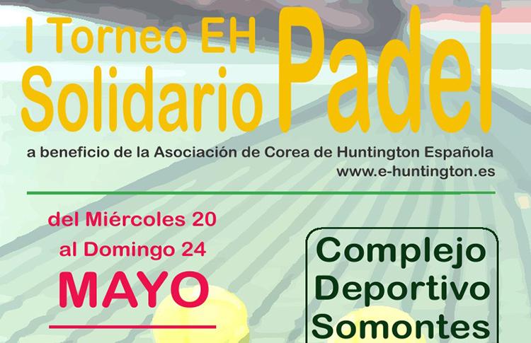 Cartel del I Torneo Benéfico Padel Ache - CD Somontes