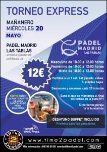 Time2Pádel Express-toernooi in Pádel Madrid La Moraleja