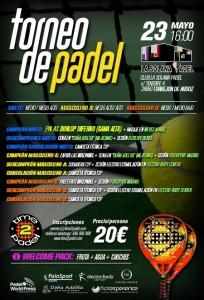 Cartel del Torneo de Time2Pádel en La Solana