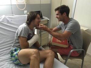 Andoni Bardasco, erfolgreich an seiner rechten Handgelenksverletzung operiert