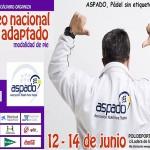 Cartel del Torneo Nacional de Pádel Adaptado organizado por ASPADO