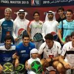 Foto de grupo de la Exhibición de World Pádel Tour en Dubai
